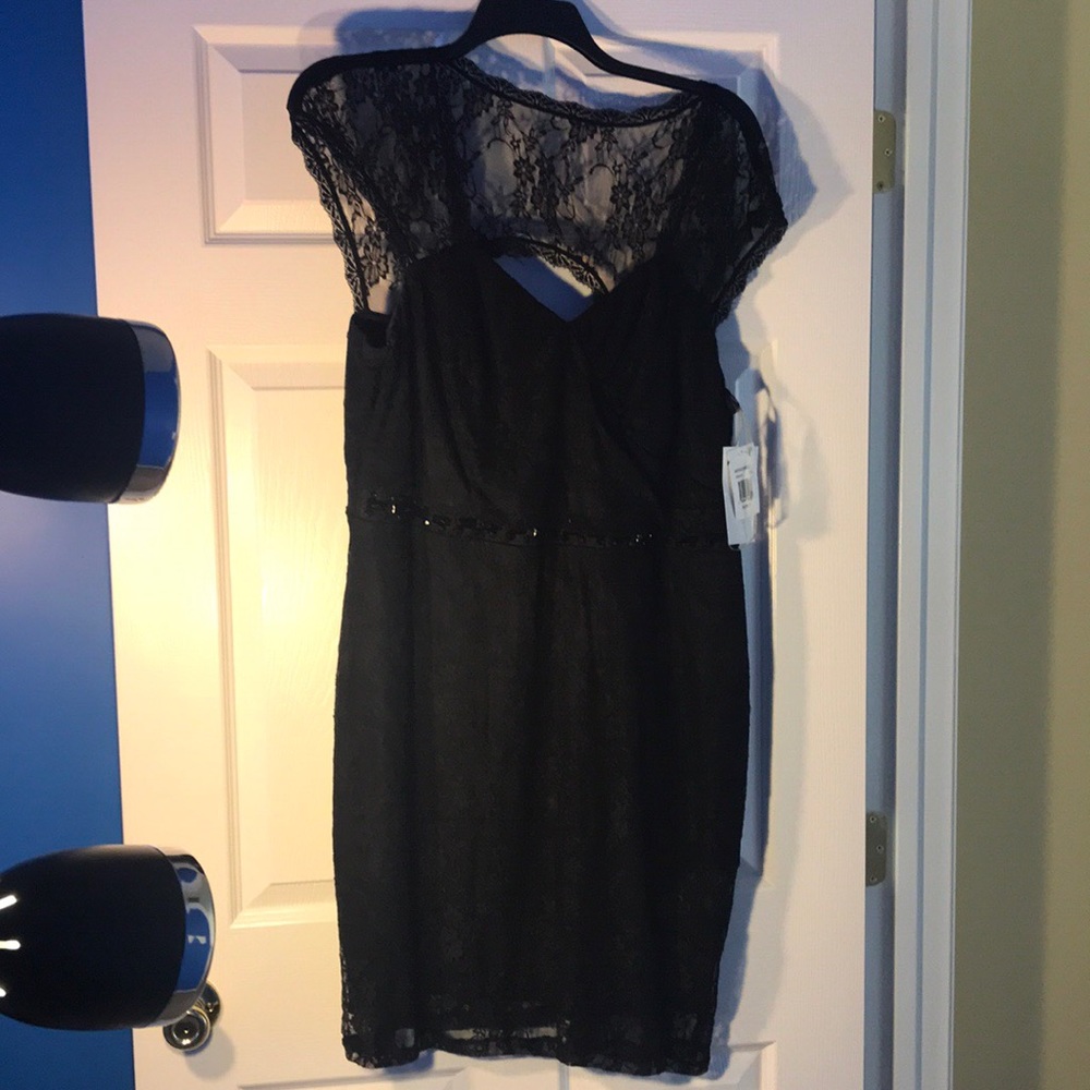 Black lace dress